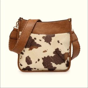 Chloe Cow Crossbody with Guitar Strap BACK IN STOCK